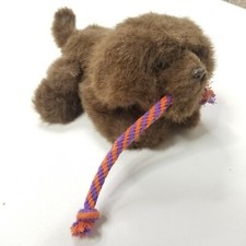 2006 FURREAL FRIENDS TUGGIN' PUP WITH ROPE TOY STILL WORKS