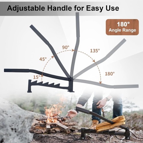 Wall Mounted Wood Splitter, Wall Mounted Firewood Splitter Heavy Duty, - Picture 8 of 9