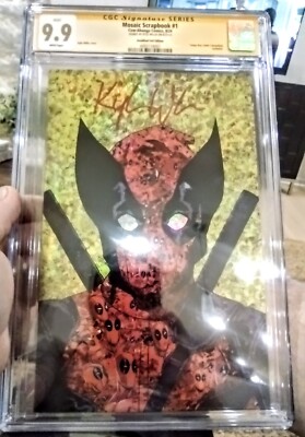  Deadfool Foil Edition 9.9 Mint CGC Kyle Willis Signed Mosaic Scrapbook #1  