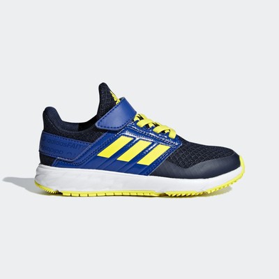 Adidas Fortafaito EL K [F36102] Preschools Running Shoes Navy / Shock  Yellow | eBay