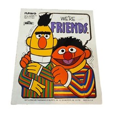 WE’RE FRIENDS ~PlaySkool Wooden Tray Puzzle #315-17, 13 Pieces, 1976 Made In USA