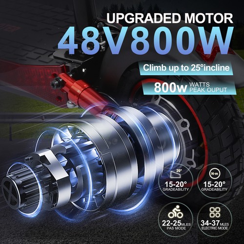 Folding Electric Scooter for Adult 800W/6000W/8000W Motor 48V 60V 15AH/38AH/50AH - Picture 17 of 28