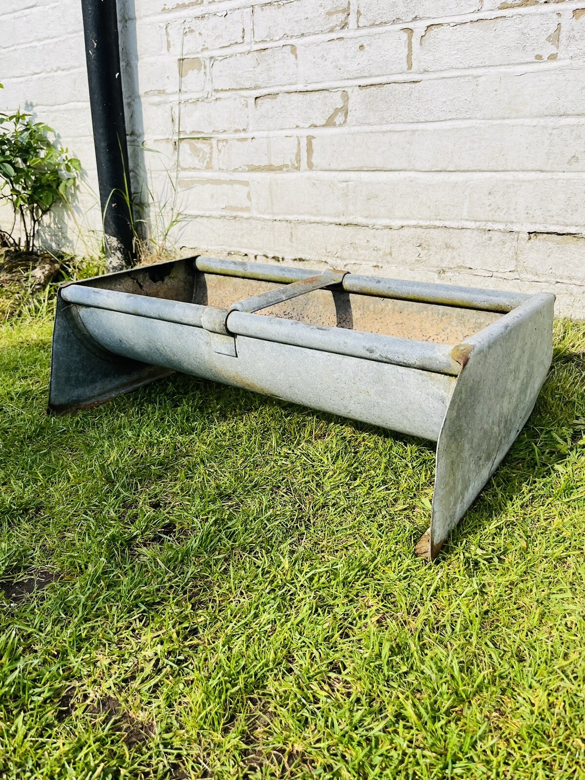 Vintage Galvanised Trough Planter eBay