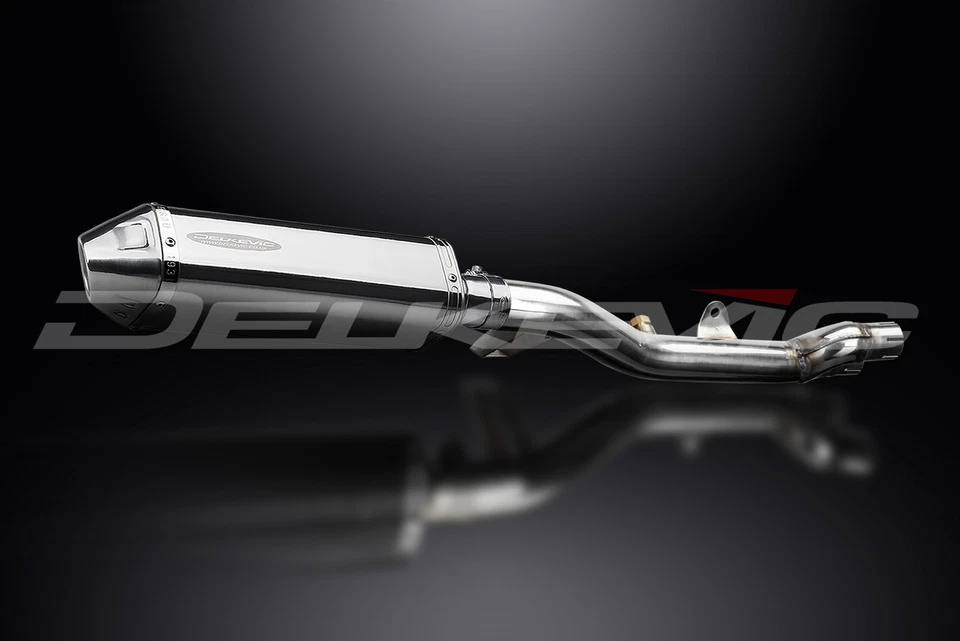 本田 NT700V Deauville 2006 - 15 一脚蹬 13 英寸 TriOval 不锈钢排气消声器套件 — 第 2/4 张图片