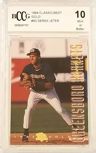 DEREK JETER 1994 Classic Best GOLD rookie BCCG 10 MINT Hall of Fame