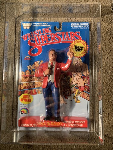 Wwf Ljn Vince McMahon Afa 85 Mint Rare...