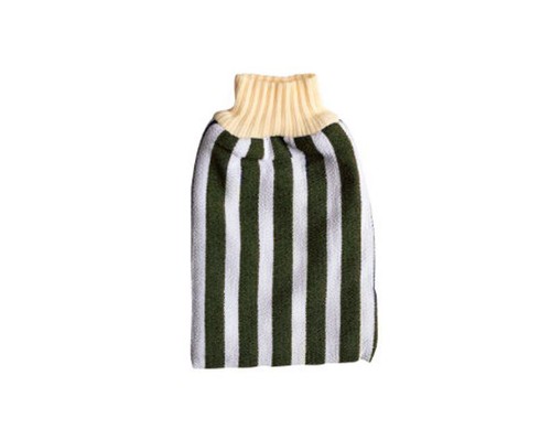 Guanti esfolianti double face in tessuto arruffato schiena loofah scrubber - Foto 11 di 19