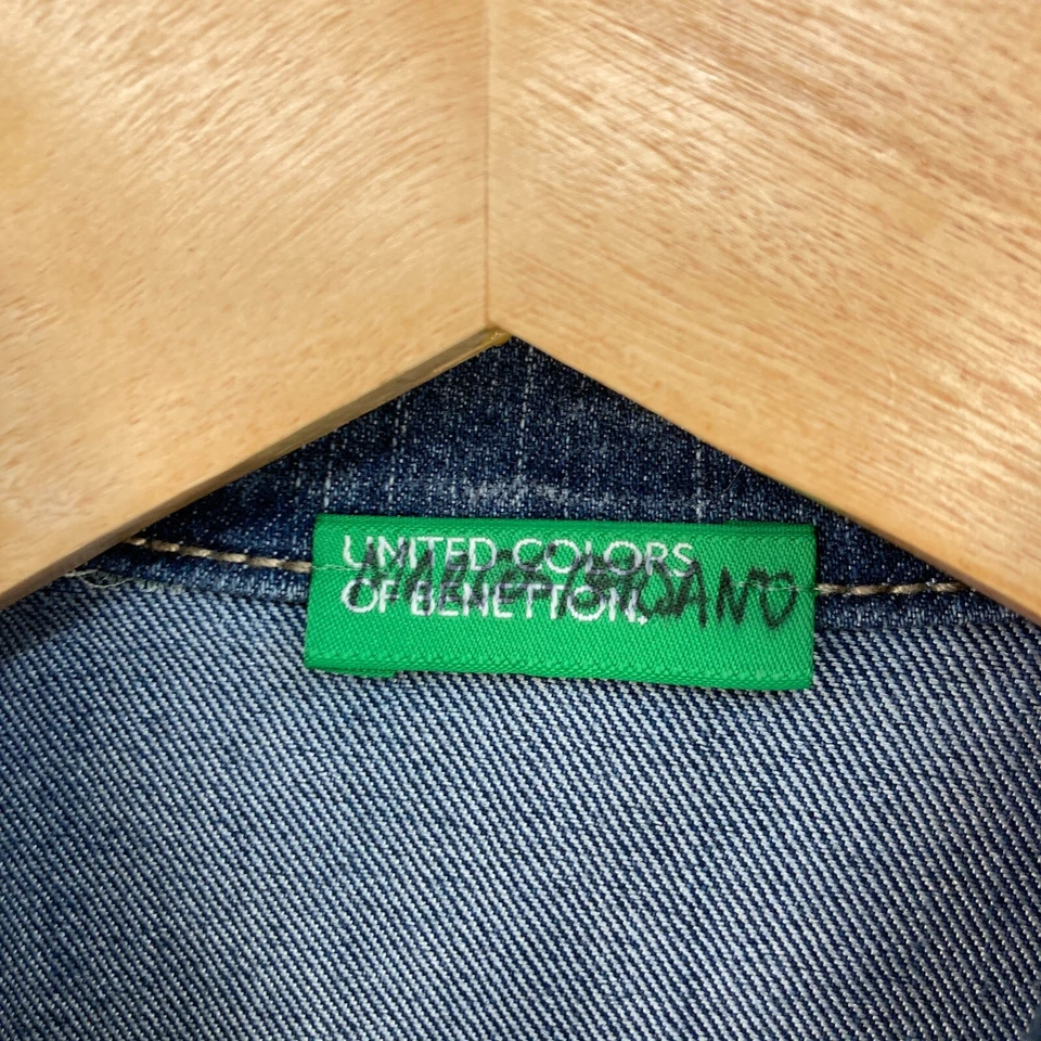 Chaqueta United Colors of Benetton Niños Talla 6-7 Años Azul Denim Botón 22127 Foto 4 de 4