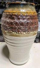 Vintage Studio Pottery Large Vase Marked