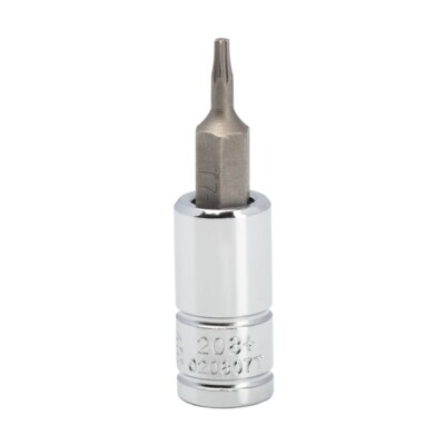 Genius Tools 1/4'' Dr. T-7 Tamperproof Star Bit Socket, 45mmL - 208+7107