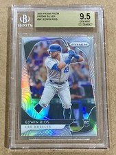 2020 Panini Prizm #241 Edwin Rios RC Rookie BGS 9.5 Gem Mint Silver Prizm