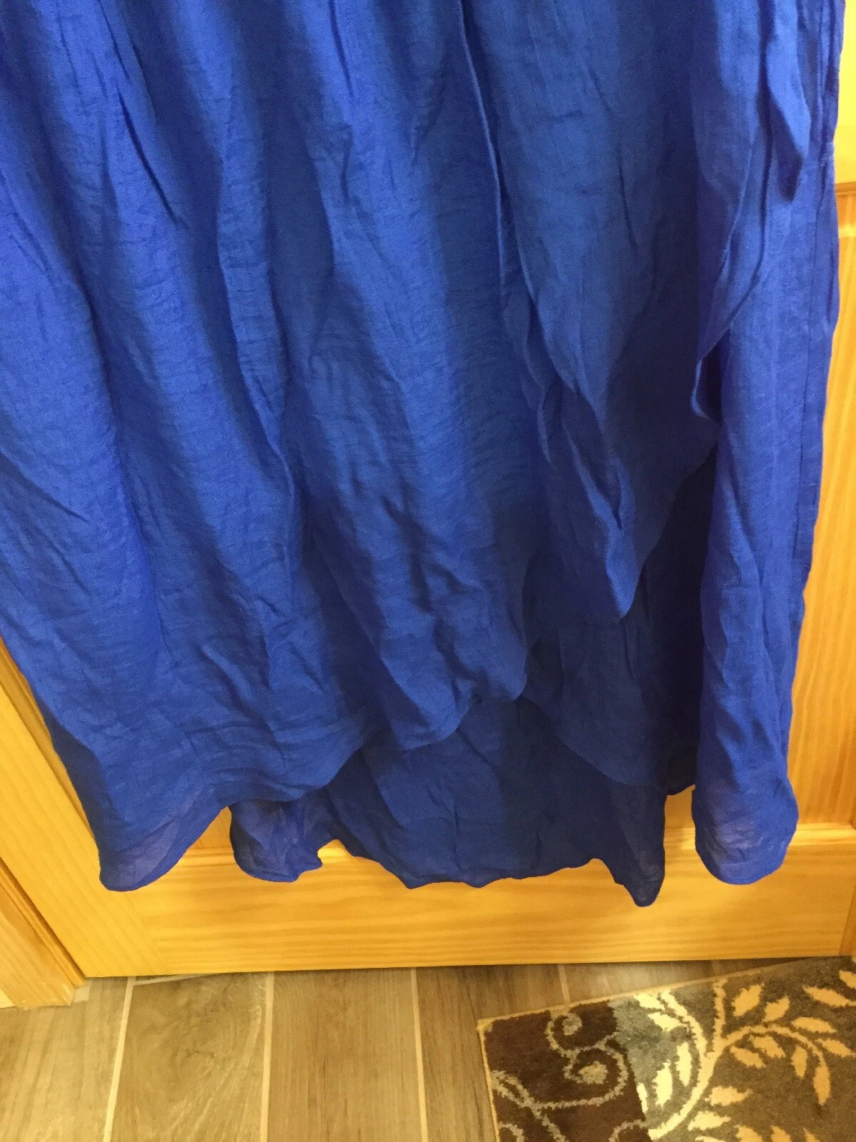 Maxi abito donna nuovo con etichetta Hi Lo 1X blu royal alyx