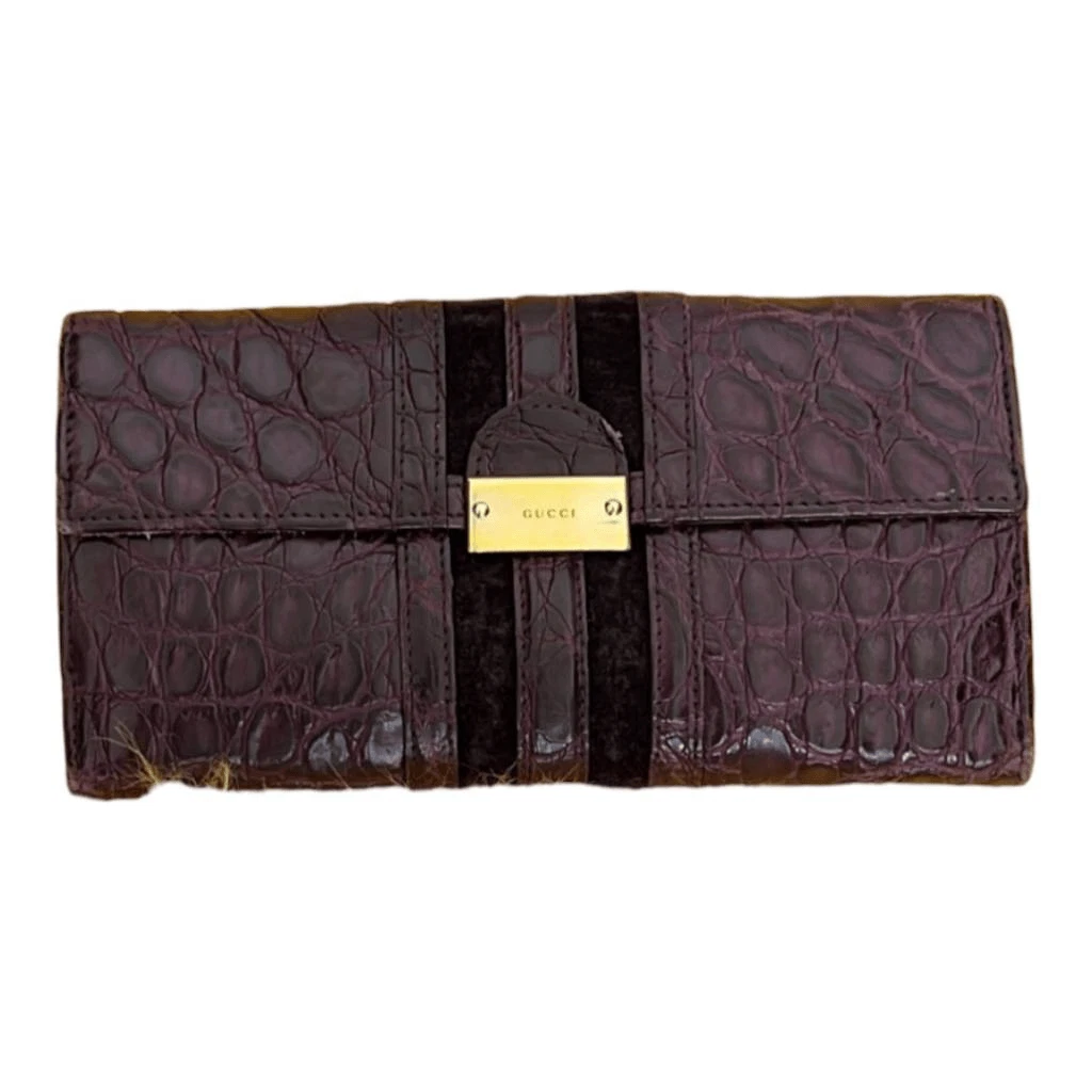 Gucci crocodile wallet hotsell