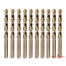 Drillforce 1/16"-1/2" Cobalt Drill Bit Set M35 HSS Jobber Length Twist Drill Bit