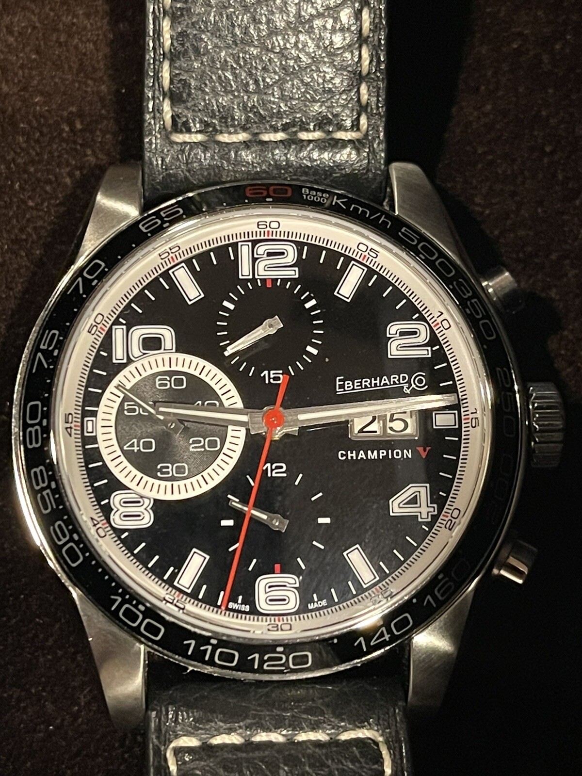Eberhard+Champion+V+Automatic+Watch+-+31063.6.CA+-+Black+-+Bracelet+ ...