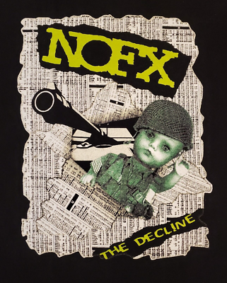 VTG 2k NOFX The Decline Tour 2000 t shirt Tour Dates Alstyle