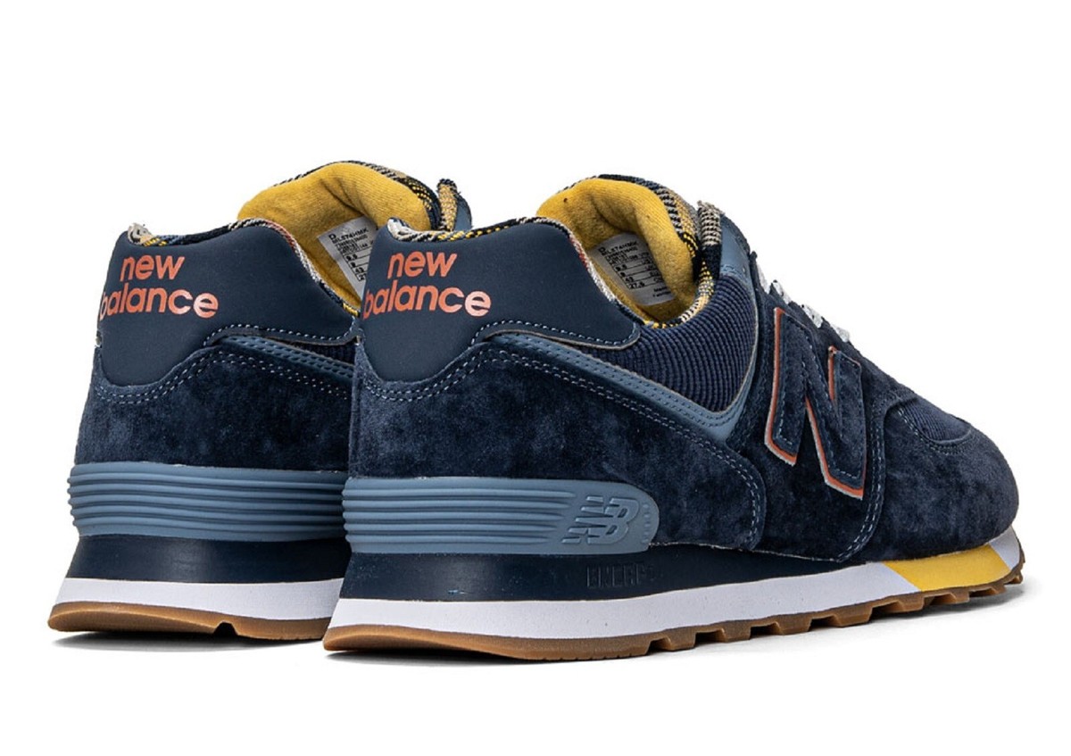 New Balance Mens 574 v2 ML57HMK Navy/Plaid OG Lifestyle Casual