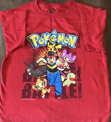 Pokemon T-shirt Red with Print 