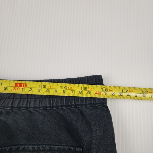 Country Road Pants Womens 6 Black Drawstring Pockets Cotton Linen Blend - Picture 7 of 11