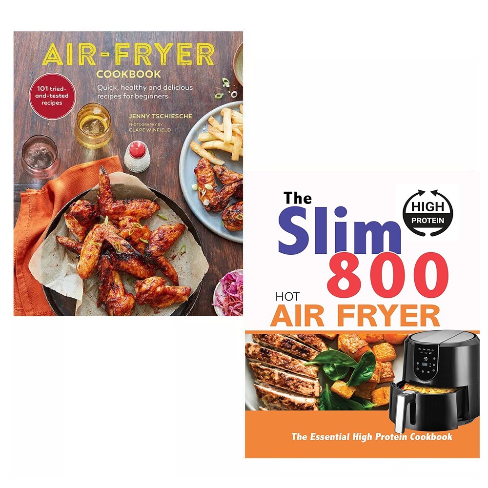 Air-fryer Cookbook Jenny Tschiesche,  Slim 800 Hot Air Fryer  Iota 2 Books Set