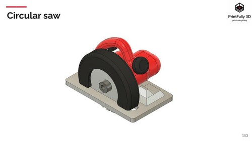 PrintFully3D 1/10 Scale Cilcular Saw 3D Printed Crawler Accessories Trial - Picture 3 of 3