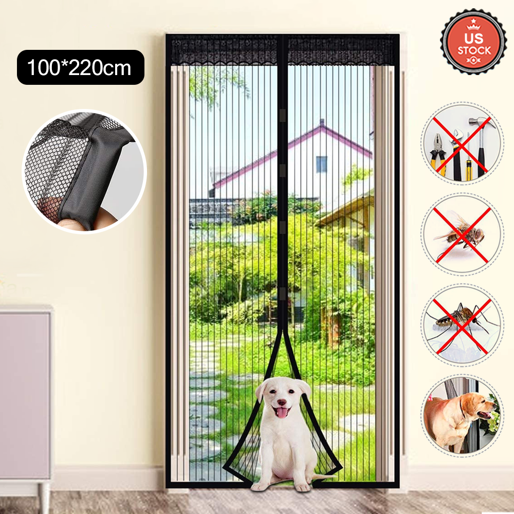 Aluminium Door Fly Screen Metal Chain Curtain Blind Insect Blinds 214cm