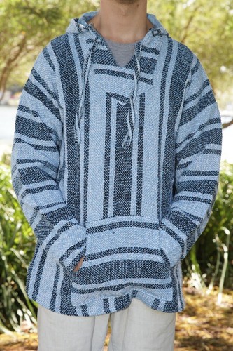 Mexican Poncho Baja Hoodie Surfer Drug 