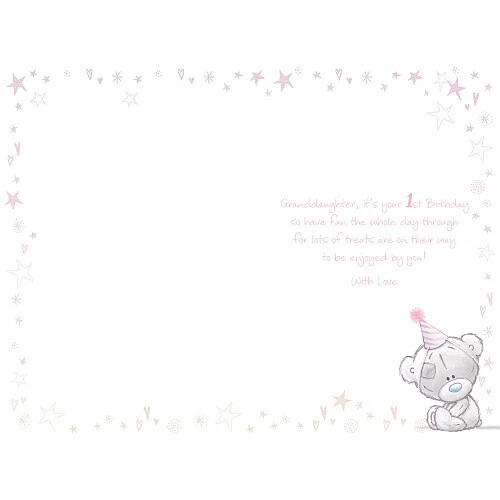 Me To You Granddaughter 1st Birthday Card Tatty Teddy - Picture 2 of 4