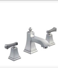 Glacier Bay Exhibit 2-Handle Low-Arc Deck-Mount Roman Tub Faucet in Brushed...