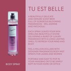 Designer Fragrances 3 Pack Tu Est Belle Bundle - Women's Feminine Body Wash, Deo