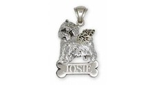 Westie Angel Pendant Jewelry Sterling Silver Handmade West Highland White Terrie