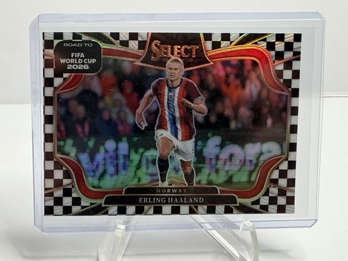 2026 Panini Select FIFA World Cup Rare SSP!! Erling Haaland Checkerboard Prizm
