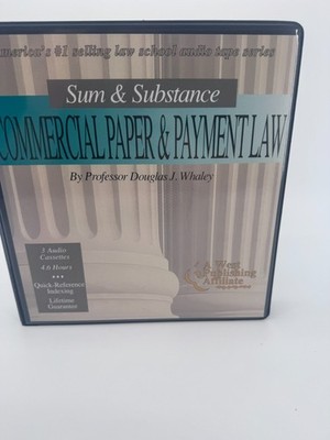 Sum and Substance West Publishing Commercial Paper & Payment Law 1996