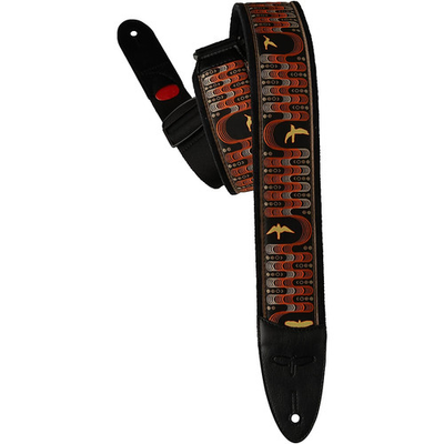 #ad #ad PRS Custom Jacquard Birds Wavelength Padded Guitar Strap Blue 2.4 in. $85.00