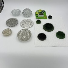 Vintage Metal Spike  Glass Flower Floral Frogs Stemholder Lot Of 12 READ Errors