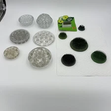 Vintage Metal Spike & Glass Flower Floral Frogs Stemholder Lot Of 12 READ Errors