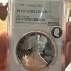 1989 S Proof Silver American Eagle Coin NGC PF 69 Ultra Cameo