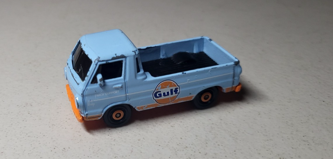Matchbox 1966 Dodge A100 Pickup Light Blue Gulf 2012 Loose VG Free