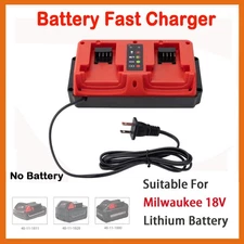 1x Battery Fast Charger For Milwaukee 18V Lithium-Ion Battery Replacement NEW