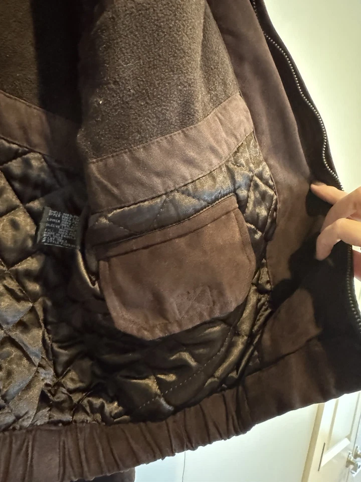 Abrigo chaqueta impermeable Weathervane by para hombre talla grande marrón chocolate  Foto 4 de 4