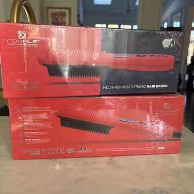ROYALE GENUIS HEATING ELEMENT CERAMIC HAIR BRUSH New Sealed Dual Voltage