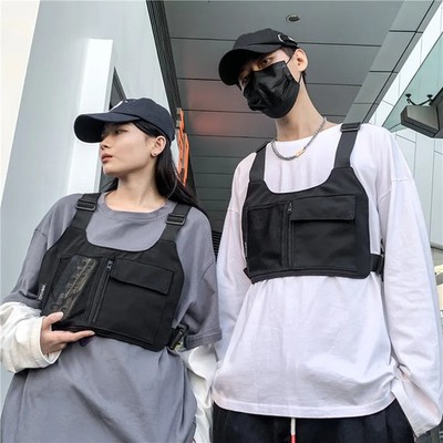 High Quality Nylon Chest Bags Hip-Hop Streetwear Unisex Chest Rig Bag Multi-Func