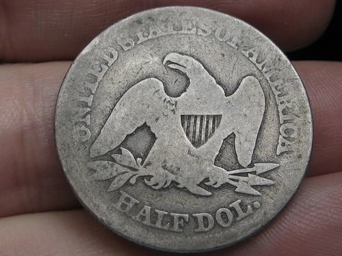 1846 P Seated Liberty Half Dollar- Philadelphia, About Good Details, Medium Date