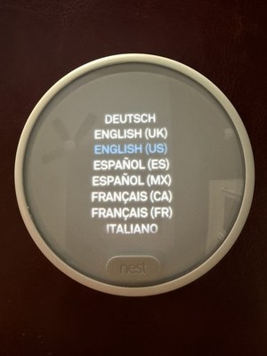 Google Nest Programmable Thermostat E - White E360129 3rd Gen