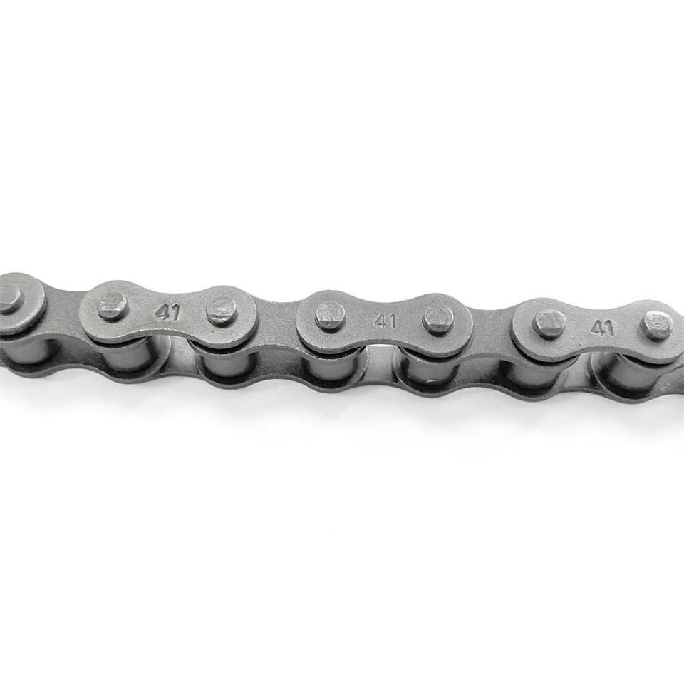 #41 Roller Chain -4 Feet + 5 Free Connecting Links - Carbon Steel ...
