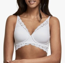Maidenform Pure Comfort Convertible Wireless Bralette, Color White 38D, NEW