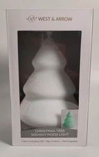 West & Arrow Holiday Christmas Tree RGB Squishy Mood Light, Color Changing LED