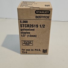  Stanley Bostitch STCR2619 1/2" Galvanized Staples 5000