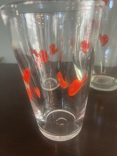 RARE Crate And Barrel Go Fish Glasses And Pitcher - Picture 11 of 12
