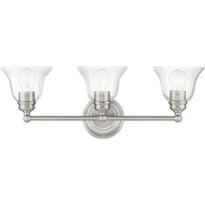 Livex Lighting 16943-91 Moreland Bathroom Vanity Light Brushed Nickel